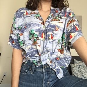 CLIO II Vintage/Tropical FUN Blouse